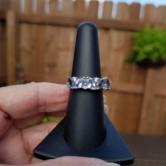 AA Bi-Color Tanzanite & Zircon Ring - Picture 1 of 4
